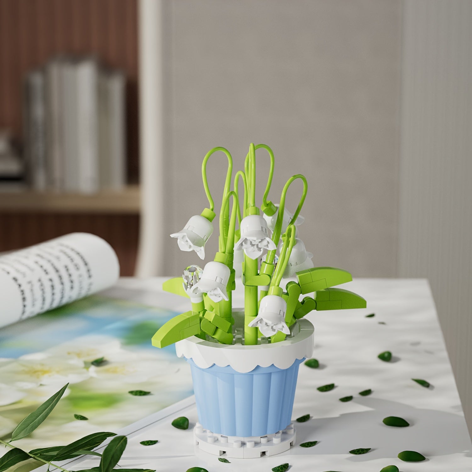 Micro Particle DIY Puzzle Toy Flower Potted Decoration Gift