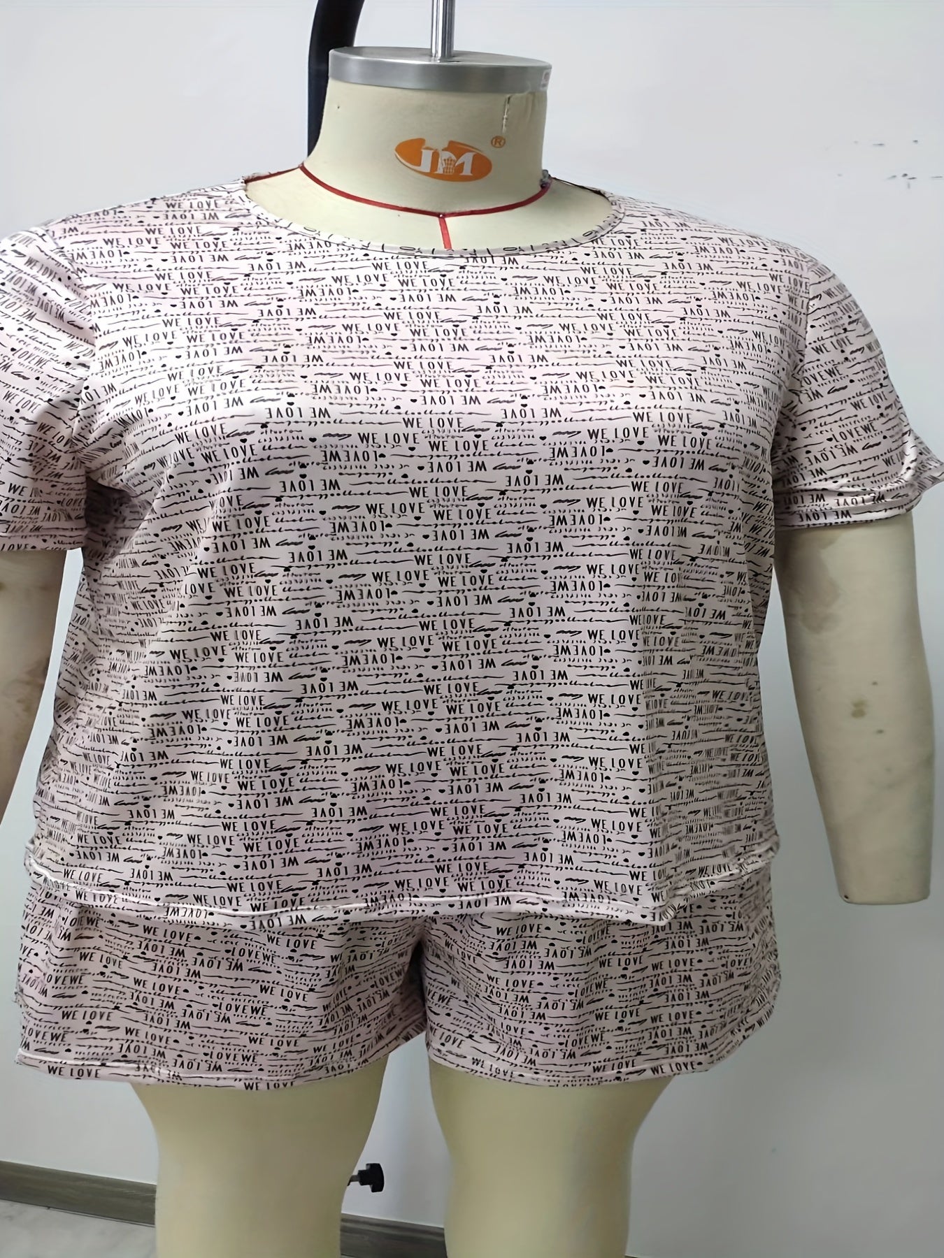  Leopard Print Tee & Shorts Loungewear Set