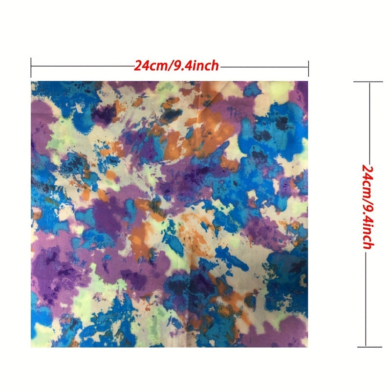 6pcs Multicolor Floral Fabric Sewing Quilting Material