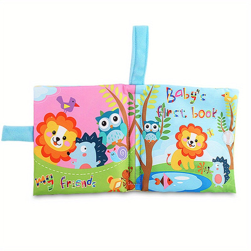 Baby Cloth Book English Animal Digital Cognitive Book