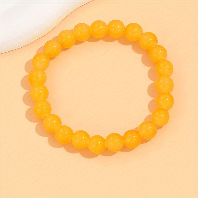 Agate Bead Bracelet for Positive Energy and Balance