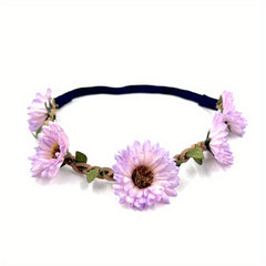 Sunflower Headband Simulation Flower Wreath Women's Hair Access