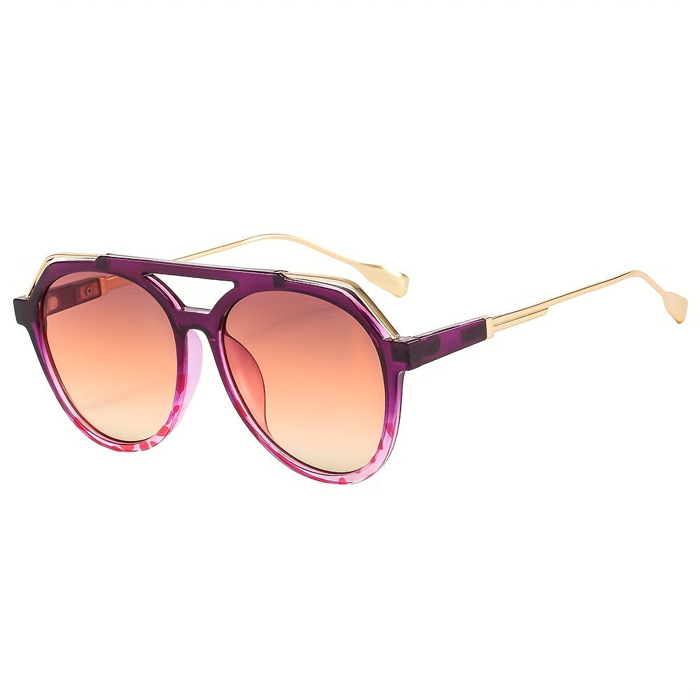 Men's Retro Sunglasses Street Style Double Beam Glasses
