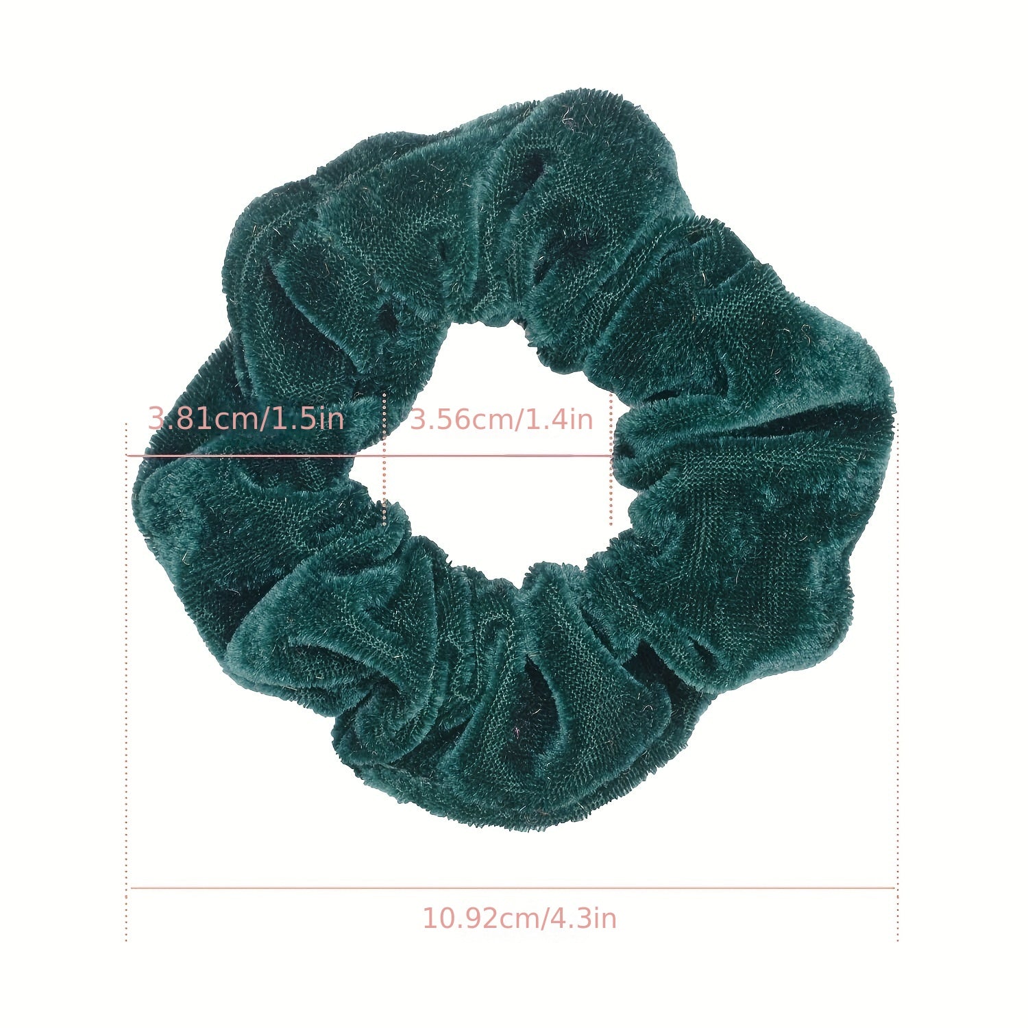 10pcs Retro Velvet Scrunchie High Ponytail Bun Hair Accessories