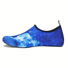 Night Sky Pattern Water Socks Soft Sole Yoga Fitness Shoes