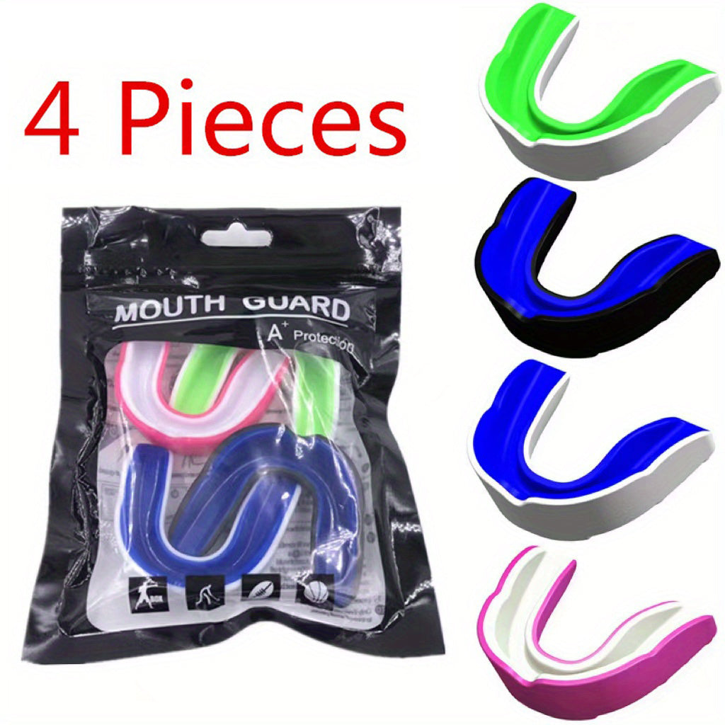 4pcs Sports Mouth Guard for Hockey Basketball Football Martial Arts