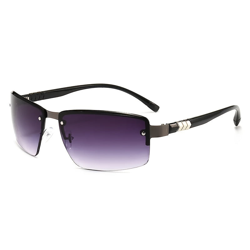 Rectangle Metal Sunglasses Business Man Men Male Glasses Retro Vintage