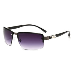 Rectangle Metal Sunglasses Business Man Men Male Glasses Retro Vintage