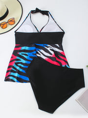  Rainbow Striped Tankini Set