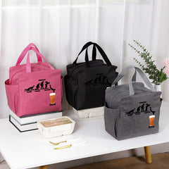 Cheering Friday Beer Insulated Lunch Bag Canvas Cooler Tote for Office School