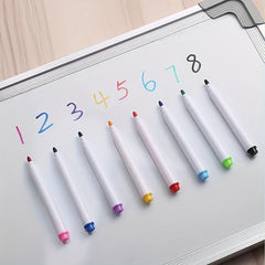 8 Colors Magnetic Dry Erase Markers for Whiteboard, Calendar - Office Supplies