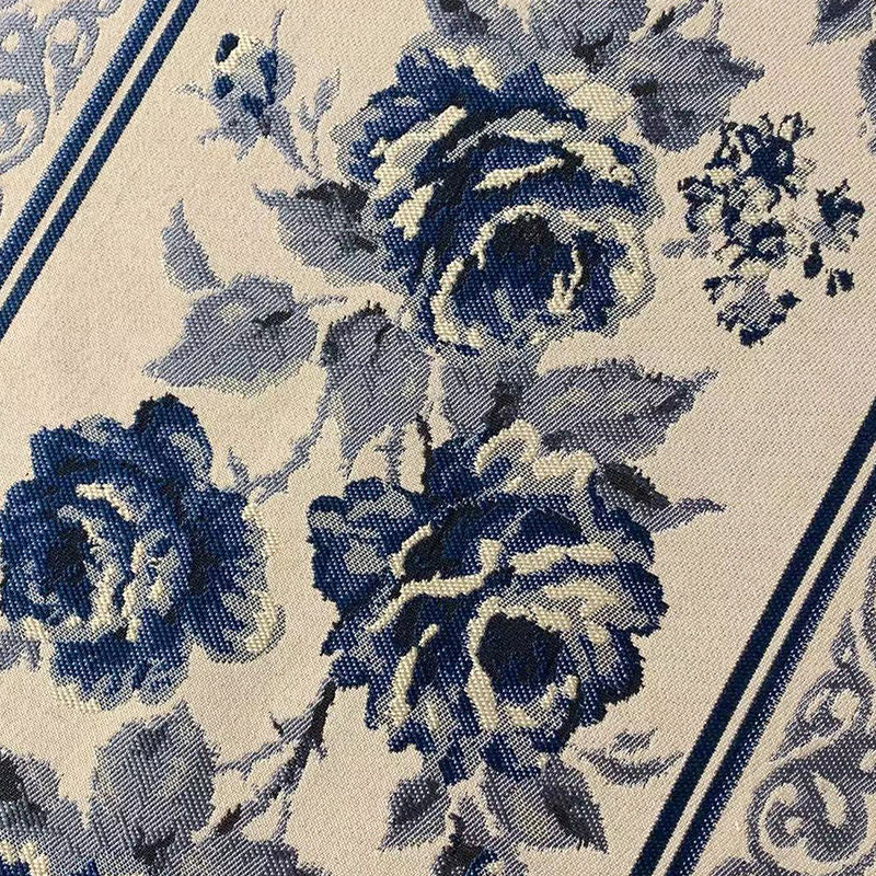 Chinese Ink Flower Tea Floral Table Cloth and Runner