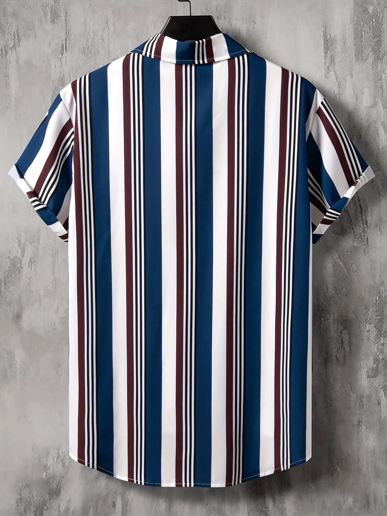 Stripe Graphic Print Casual Shirt for Summer
