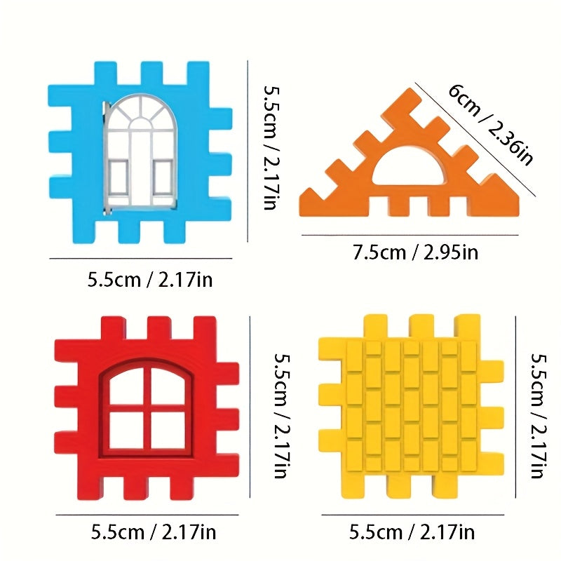 120pcs Building Blocks Set Large Interlocking Bricks Educational Toy