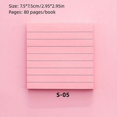 Checkered Sticky Notes Notepad for Students