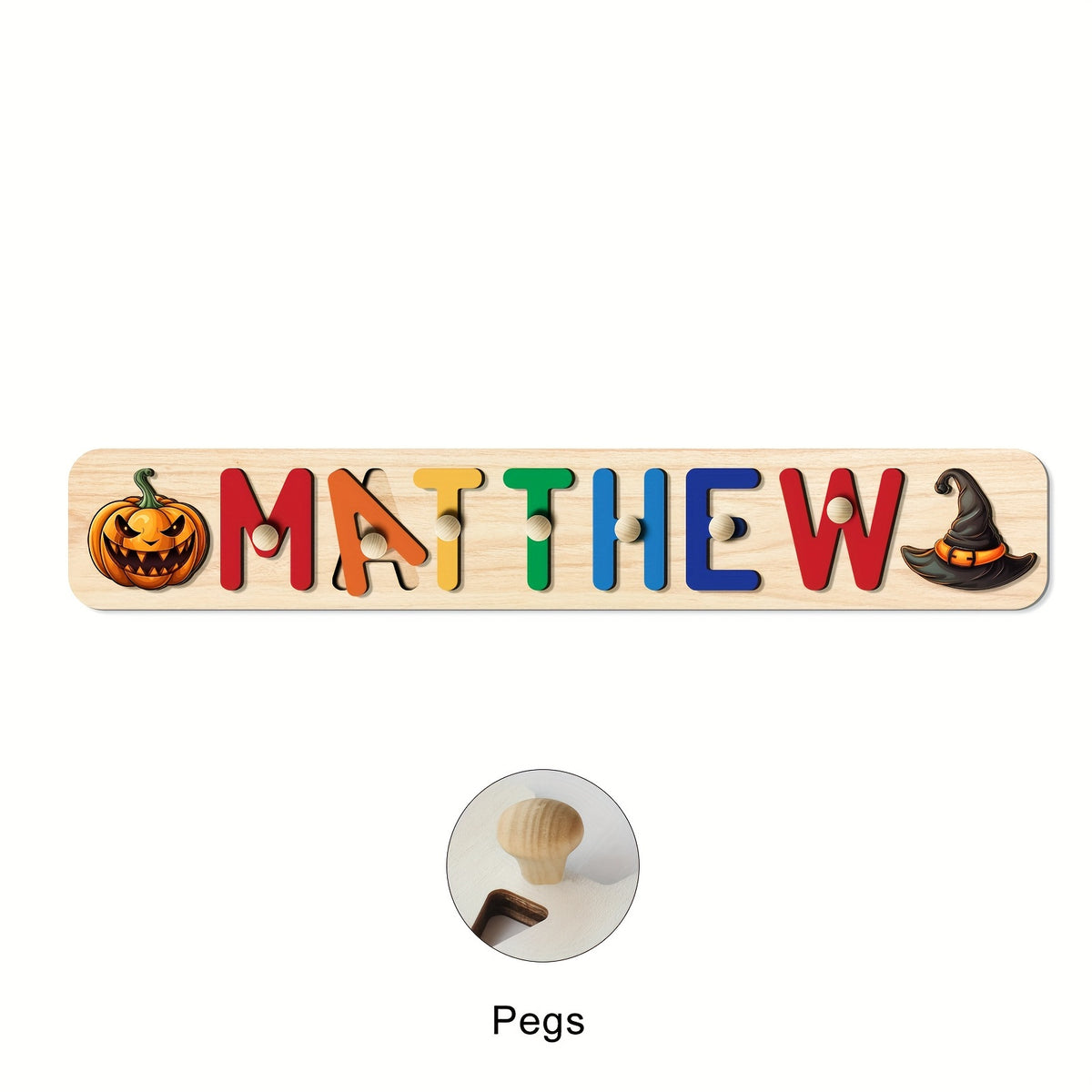 Custom 3D Name Puzzle for Kids Personalized Wooden Toy