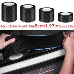 Carbon Fiber Car Sticker DIY Protector Strip Auto Door Sill Side Mirror Anti Scr