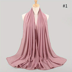 Chiffon Hijab Head Scarf Thin Breathable Shawl Windproof Head Wrap