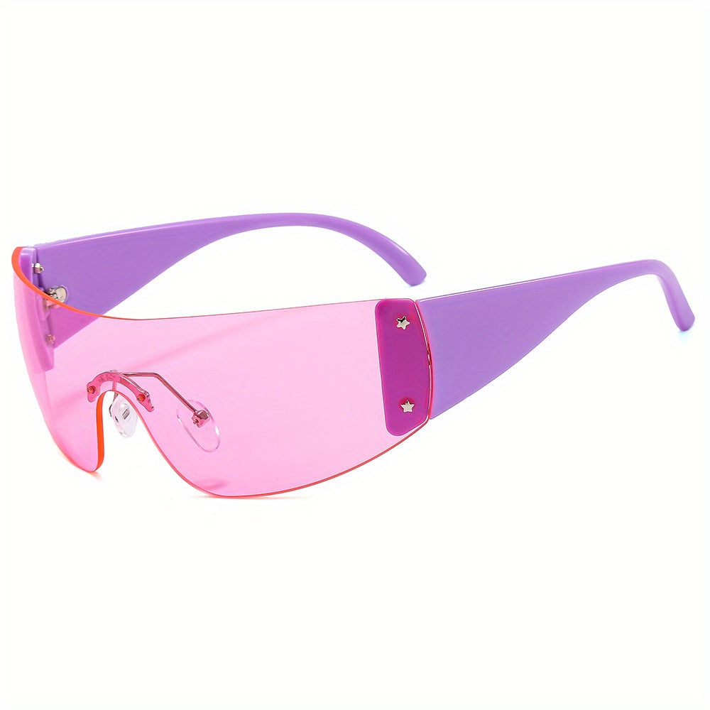 Y2K Star Wrap Sunglasses UV400 Sun Shades