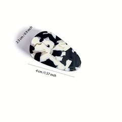 12PCS Acrylic Resin Hair Clips No Crease Hair Accessories