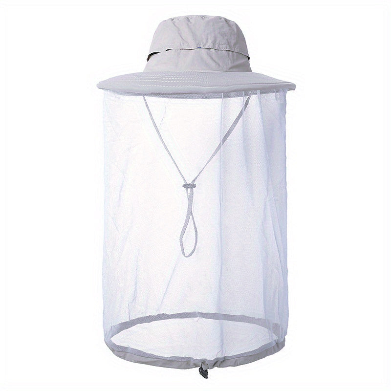 Mosquito Head Net Hat for Fishing Hiking Travel Outdoor Sun Hat