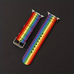 Rainbow Nylon Watch Strap For Smart Watch