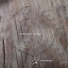 Vintage Goth Star Necklace Women's Men's Necklace