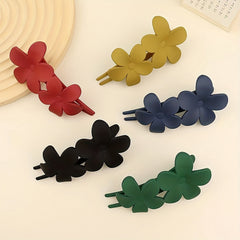 Frosted Flower Hair Clip Solid Hair Clip Ponytail Clip Side Clip Hair Accessorie