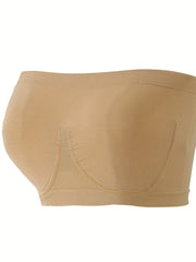 5pcs Strapless Bandeau Bras Soft Stretch Everyday Bra Women's Lingerie