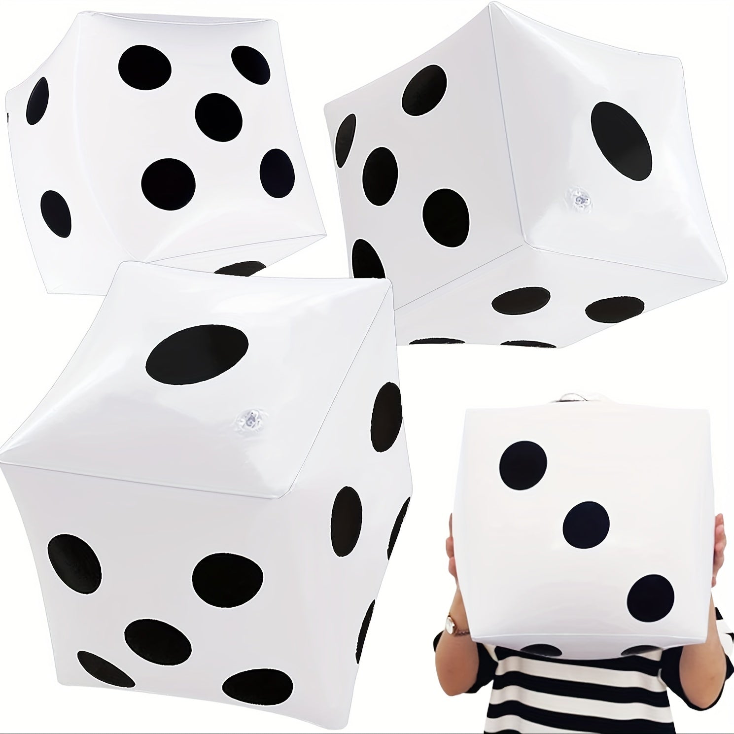 1pc 29.97 Cm Jumbo Inflatable Dice for Indoor Outdoor Board Game Pool Party