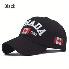 Canada Maple Leaf Baseball Cap Vintage Dad Hat Hip Hop Adjustable Sun Hat