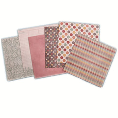 12pcs Journal Background Paper Material Decor 15x24 cm
