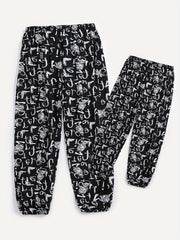 Alphabet Print Matching Sweatpants for Family Activities and Travel