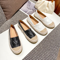 Women's Colorblock Platform Loafers Slip-on Casual Shoes