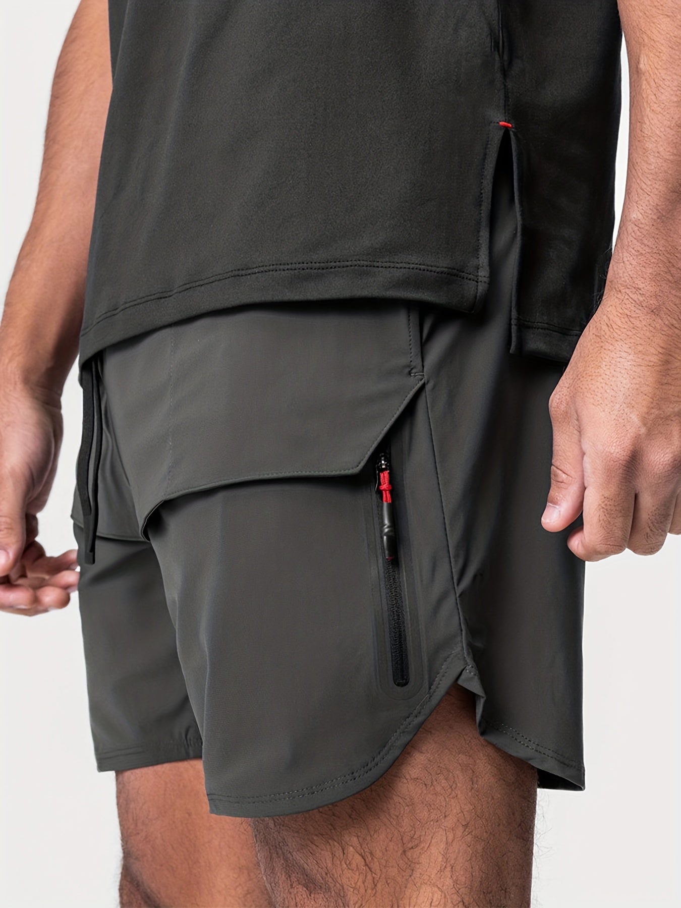 Men's Solid Lightweight Pocket Shorts