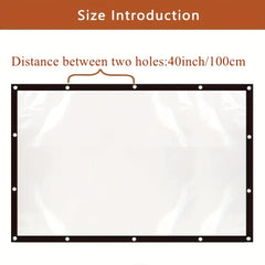 Clear Waterproof Tarpaulin Transparent Tarp Cover PE Film with Grommets