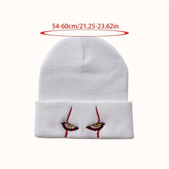 Scary Eyes Knitted Beanie Cap Anime Skull Caps Warm Knit