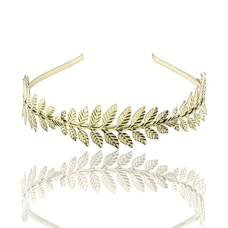 Leaf Headband Hair Hoop Baroque Bridal Jewelry Leaf Tiara Hair Accessories Gift