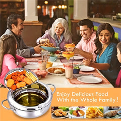 Stainless Steel Double Bottom Fryer Household Small Fryer