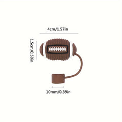 4pcs Sports Straw Tip Covers for 40oz Tumbler Cup, Reusable Silicone Caps