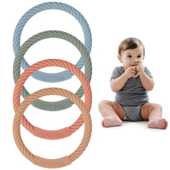 Silicone Teething Rings for Babies, BPA-Free Teether Bracelet