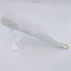 Women's Plush Folding Fan Dance Performance Fan Photography Props