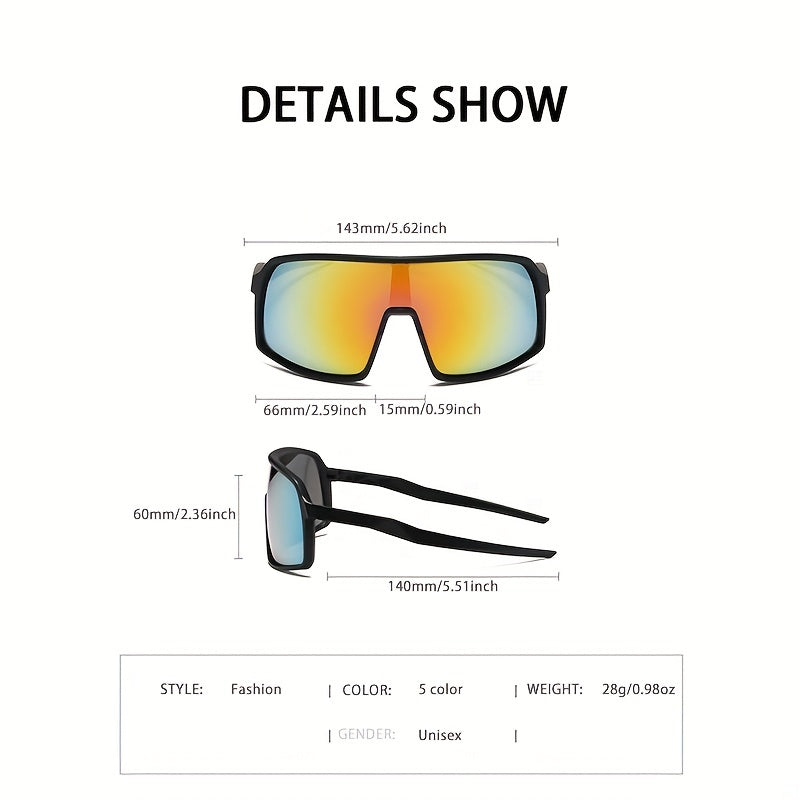 Men's Wrap Around Plus Size Sunglasses UV Protection