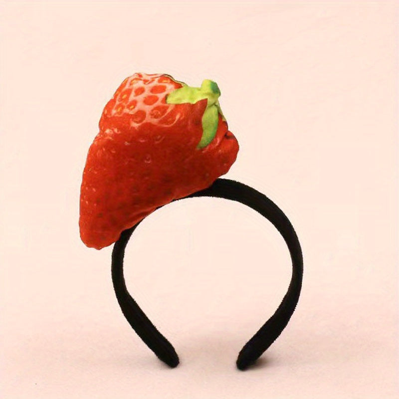 Creative Food Hair Band Hot Dog Corn Carrot Print Headband