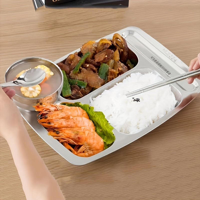 304 Stainless Steel Dinner Plate for Picnic and Weight Loss