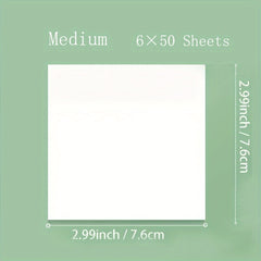 100 Sheets Transparent Sticky Notes for Notebooks Diaries School Office Supplies