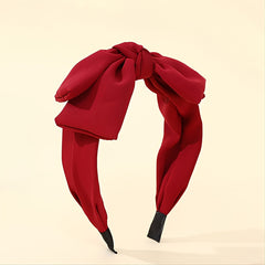 Sweet Solid Bow Knot Hairband Hair Accessories
