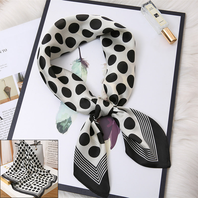 Women's Small Square Scarf Spring Autumn Winter Thin Scarf