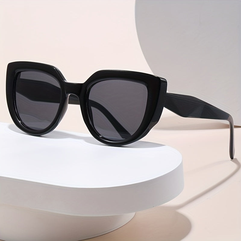 Men's Large Frame Cat Eye Sunglasses UV Resistant with Box