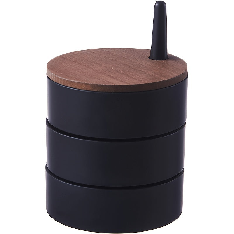 360 Degree Rotating Jewelry Storage Box for Earrings Rings and Small Items